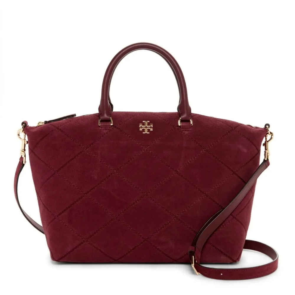 🔥Tory Burch Frida stitched suede satchel - Picture 2 of 11